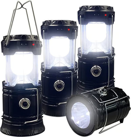 Collapsible LED Camping Lanterns Lightweight Waterproof Solar